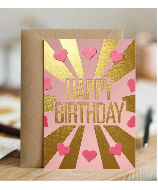 Glamorous Gold and Pink Design