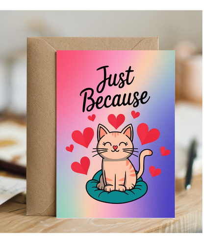 Just Because - Cat with a Heart