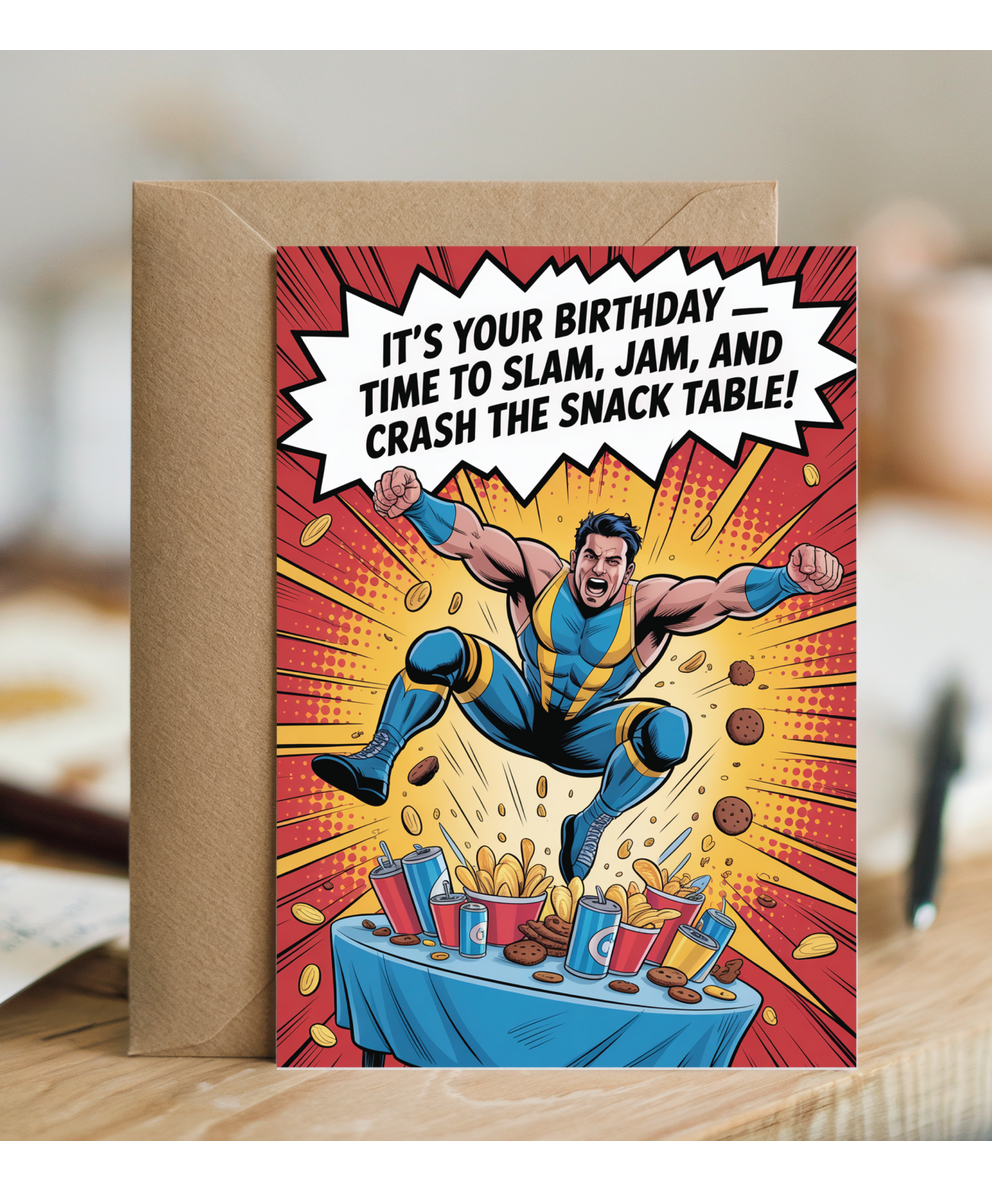 happy birthday card it's your birthday time to slam