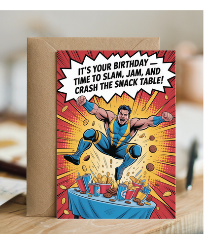 happy birthday card it's your birthday time to slam