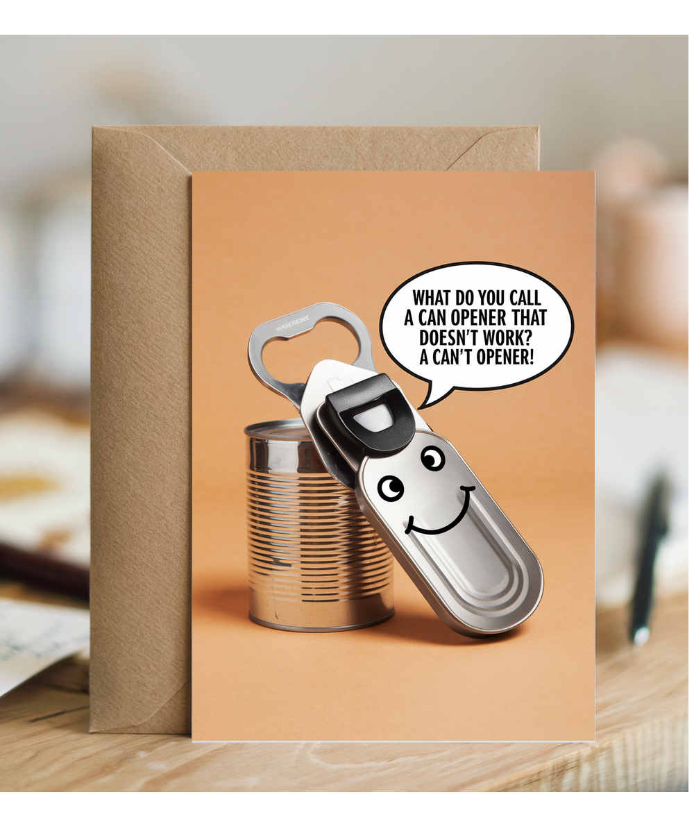 What do you call a can opener that doesn’t work? A can’t opener!