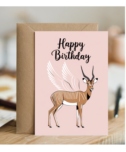 Birthday Card Impala with wings