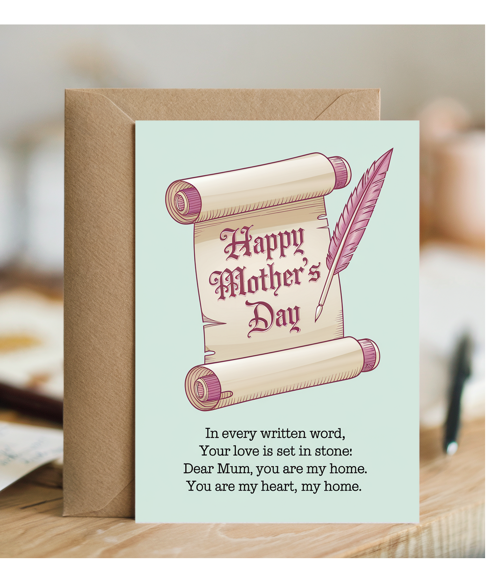Happy Mother's Day card I love You Traditional poem