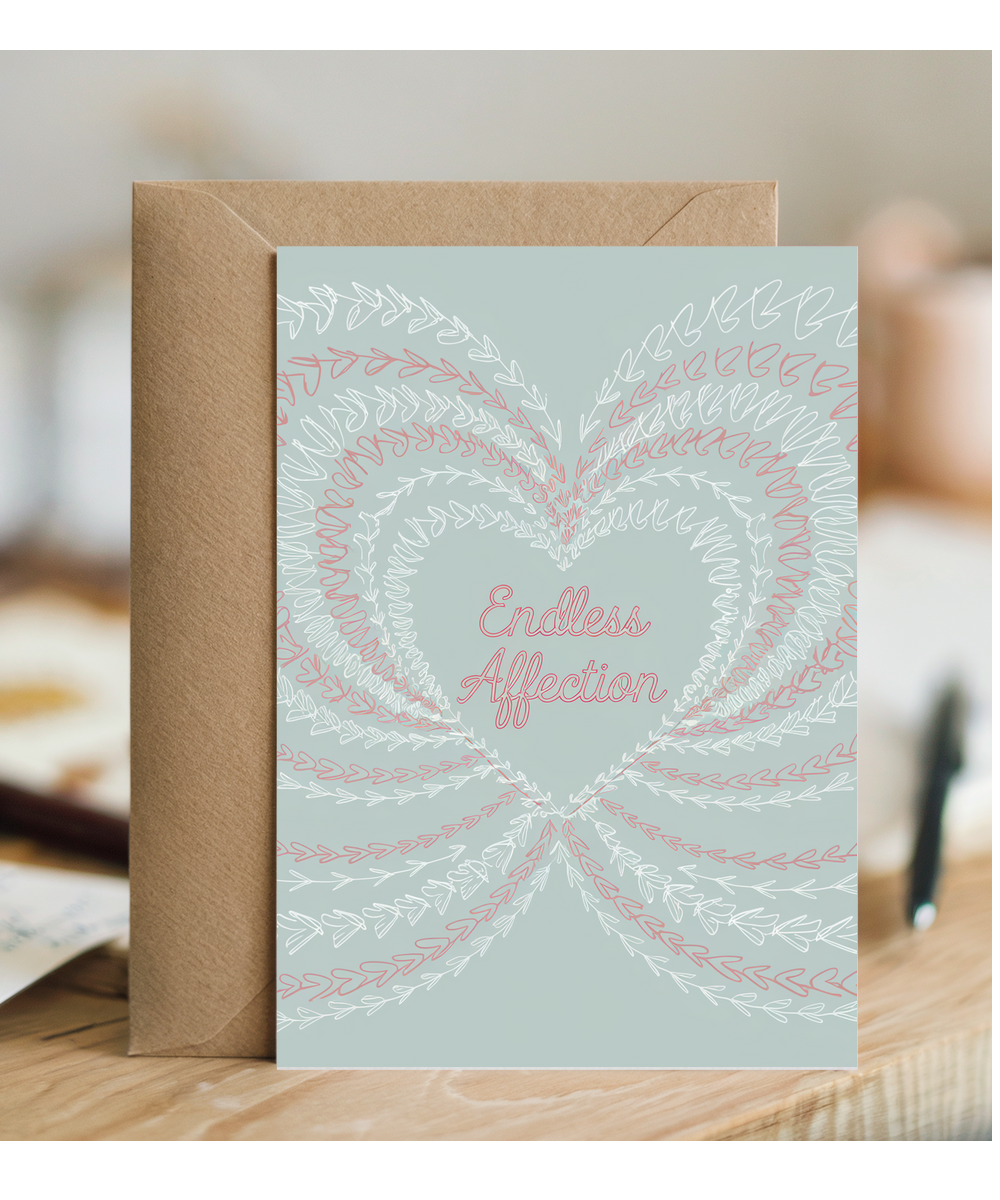 Anniversary Card for husband wife Endless Affection