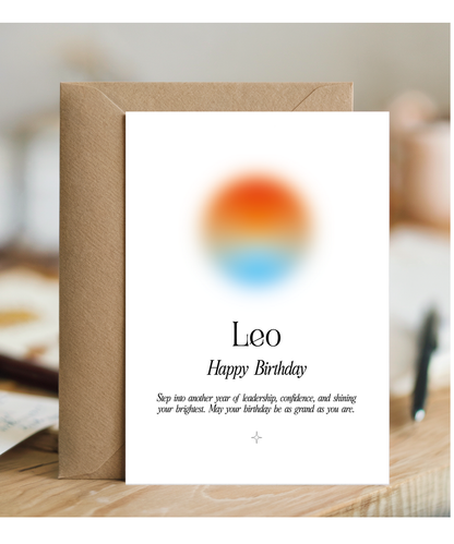 Happy Birthday Leo Star Sign