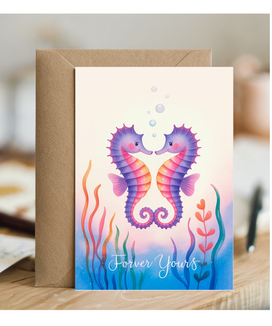 Valentines Seahorses Forever yours