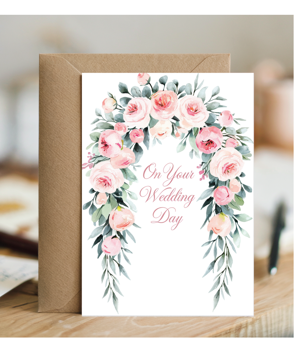 floral archway on your wedding day
