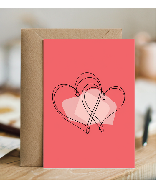 Anniversary Card for husband wife Heart to Heart