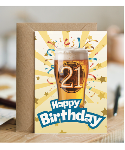 Happy 21th Birthday beer