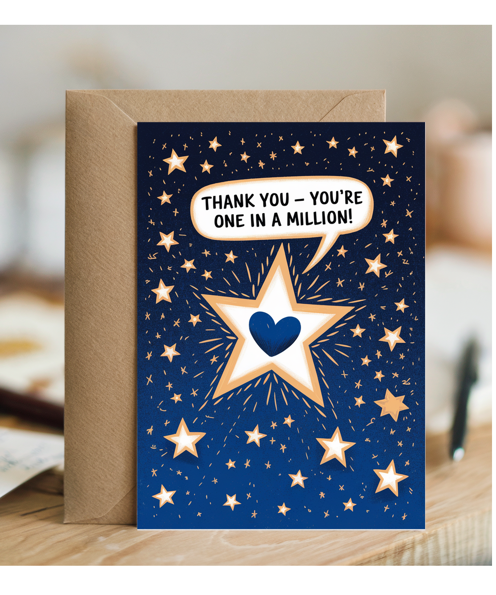 Thank You Card You're One in a Million