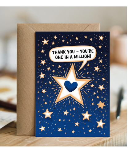 Thank You Card You're One in a Million