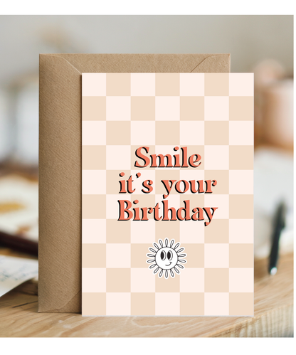 Smile its your Birthday Retro