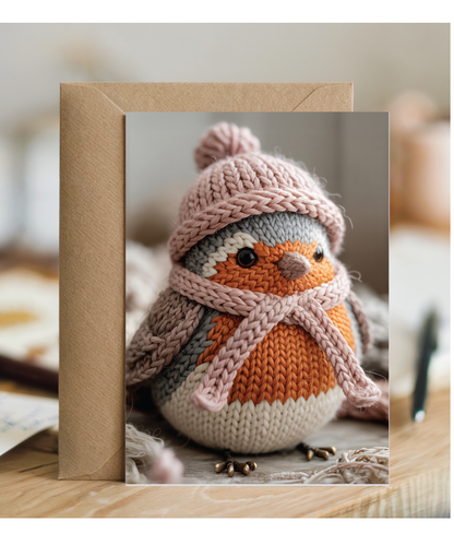 Knitted robin