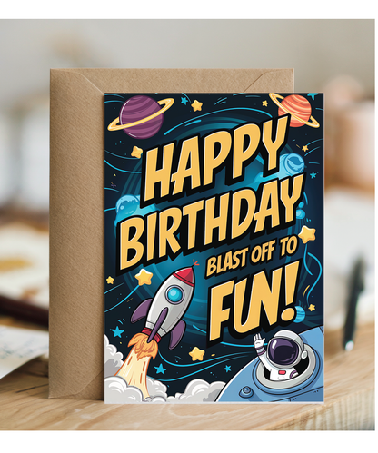 Happy Birthday! Blast Off to Fun!
