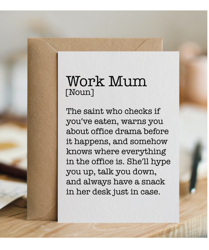 Work Mum Noun