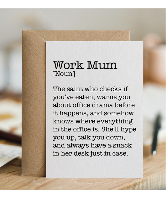 Work Mum Noun
