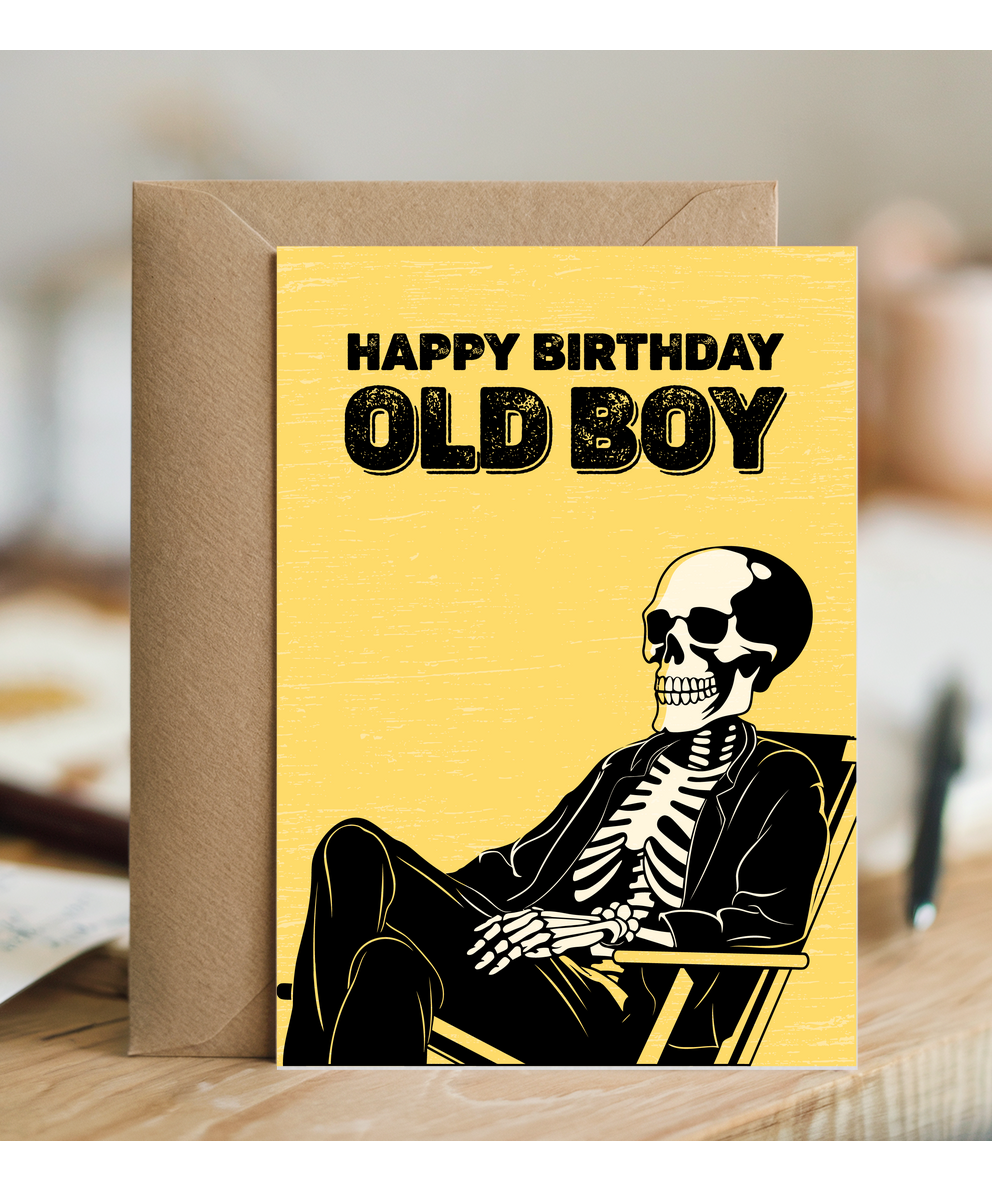 Happy Birthday Card for Him Old Boy Best Mate