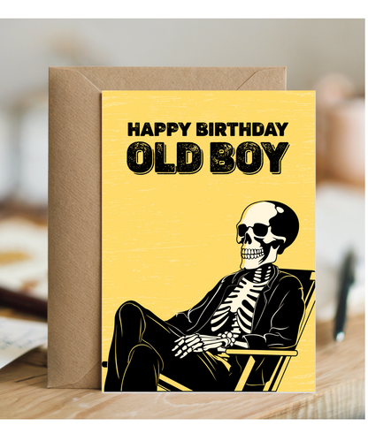 Happy Birthday Card for Him Old Boy Best Mate