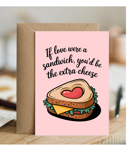 Anniversary card for husband Wife the Extra Cheese