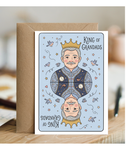 King of grandads father's day Happy Birthday