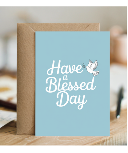 Have a Blessed Day Card thank you Olive Branch