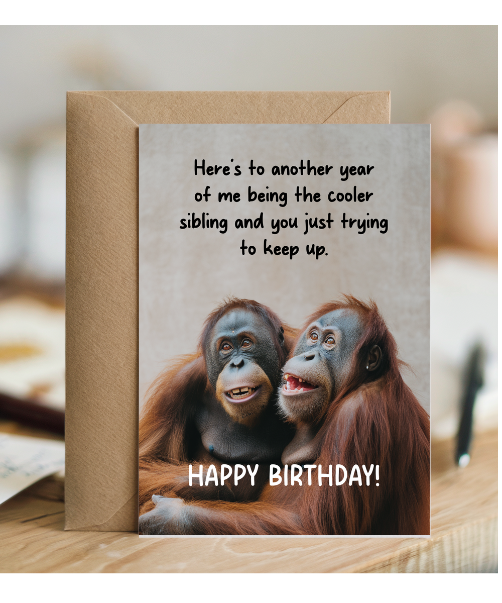 Here's to another year of me being the cooler brother