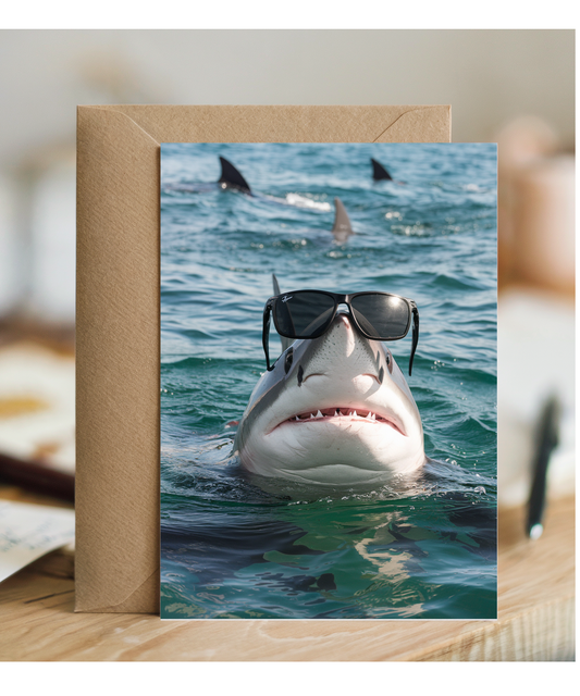 Shark in Black Sunglasses