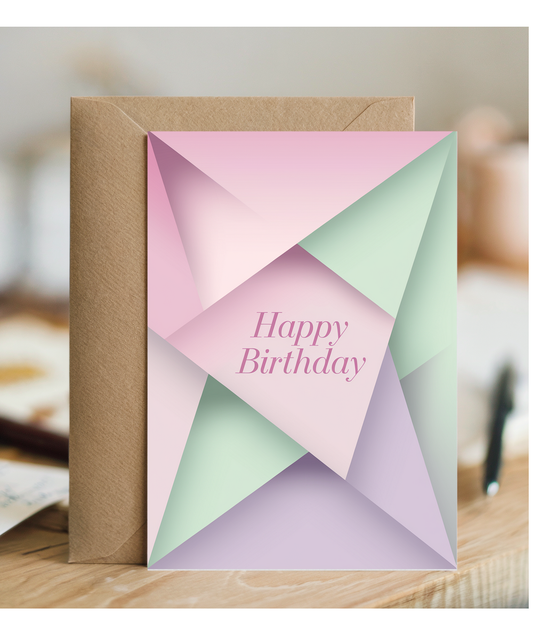 Abstract Triangles with Soft Pastels