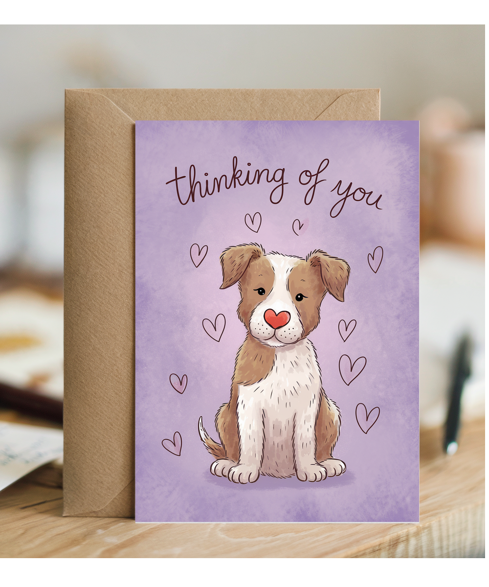 Thinking of You - Puppy with a Heart