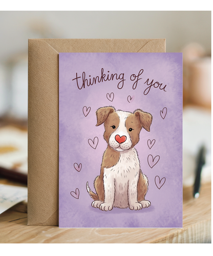 Thinking of You - Puppy with a Heart