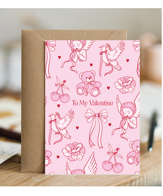 To My Valentine Coquette Girl