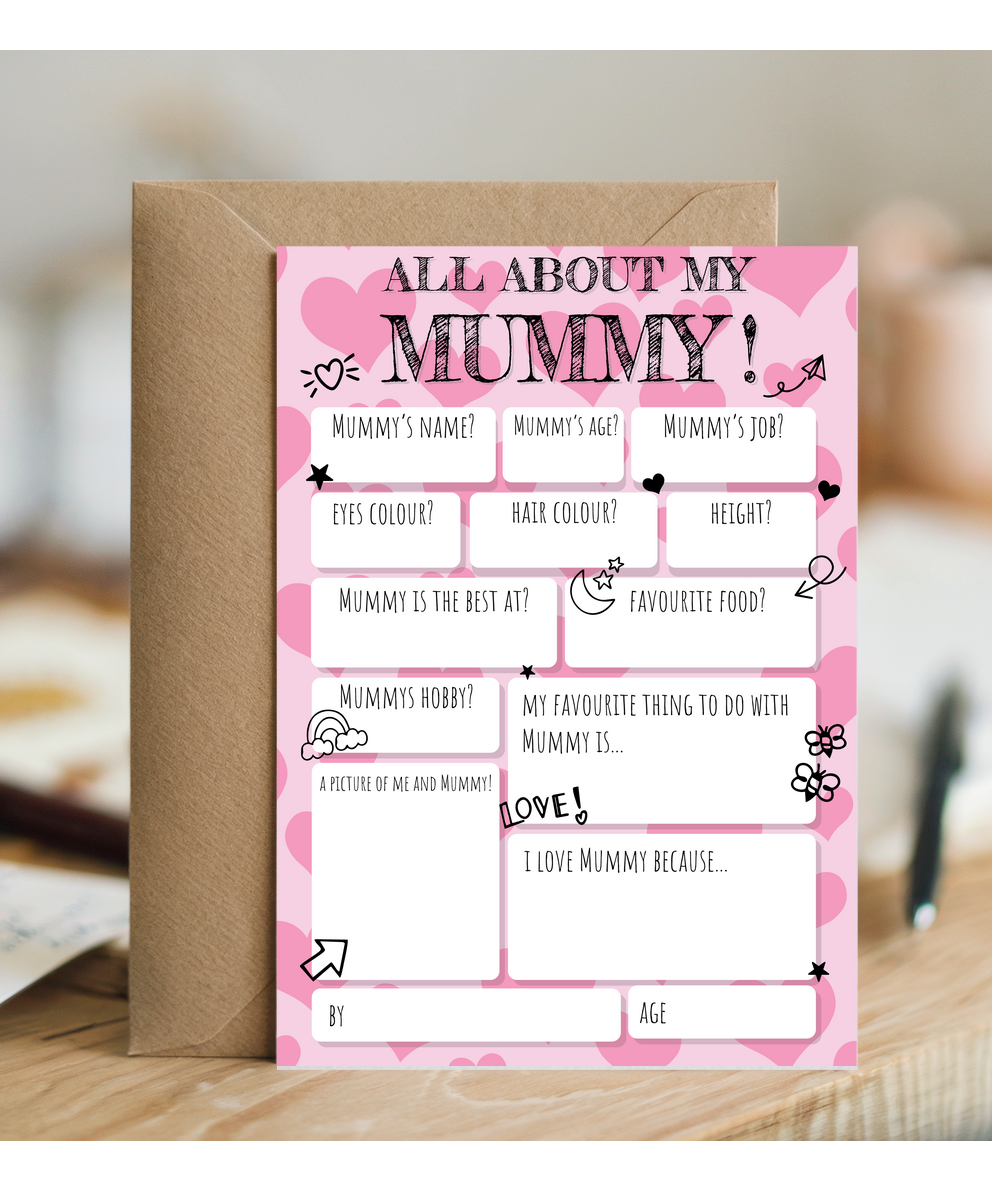 All about Mummy fill in