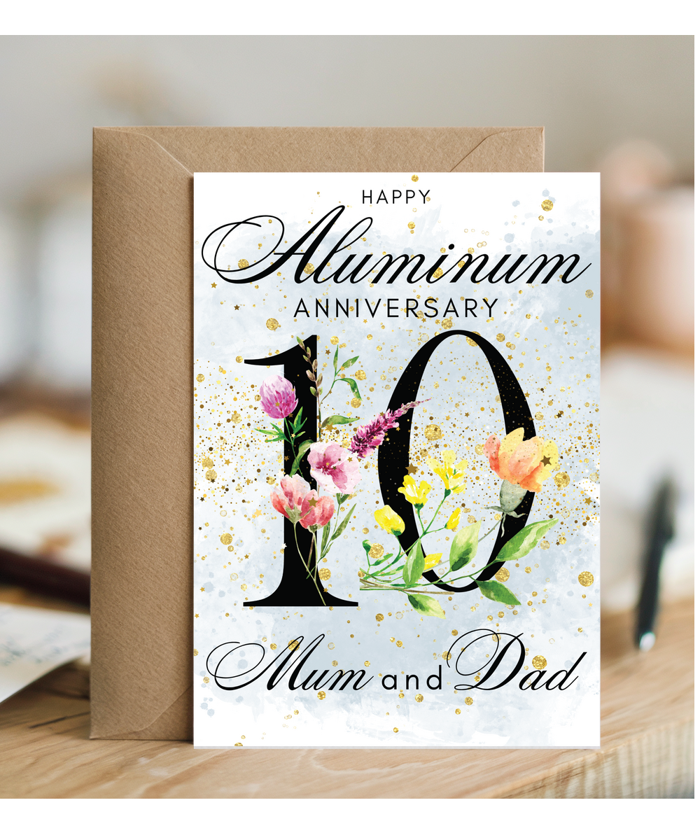 A5 Aluminum anniversary mum and dad