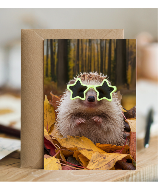 Hedgehog in Party Shades