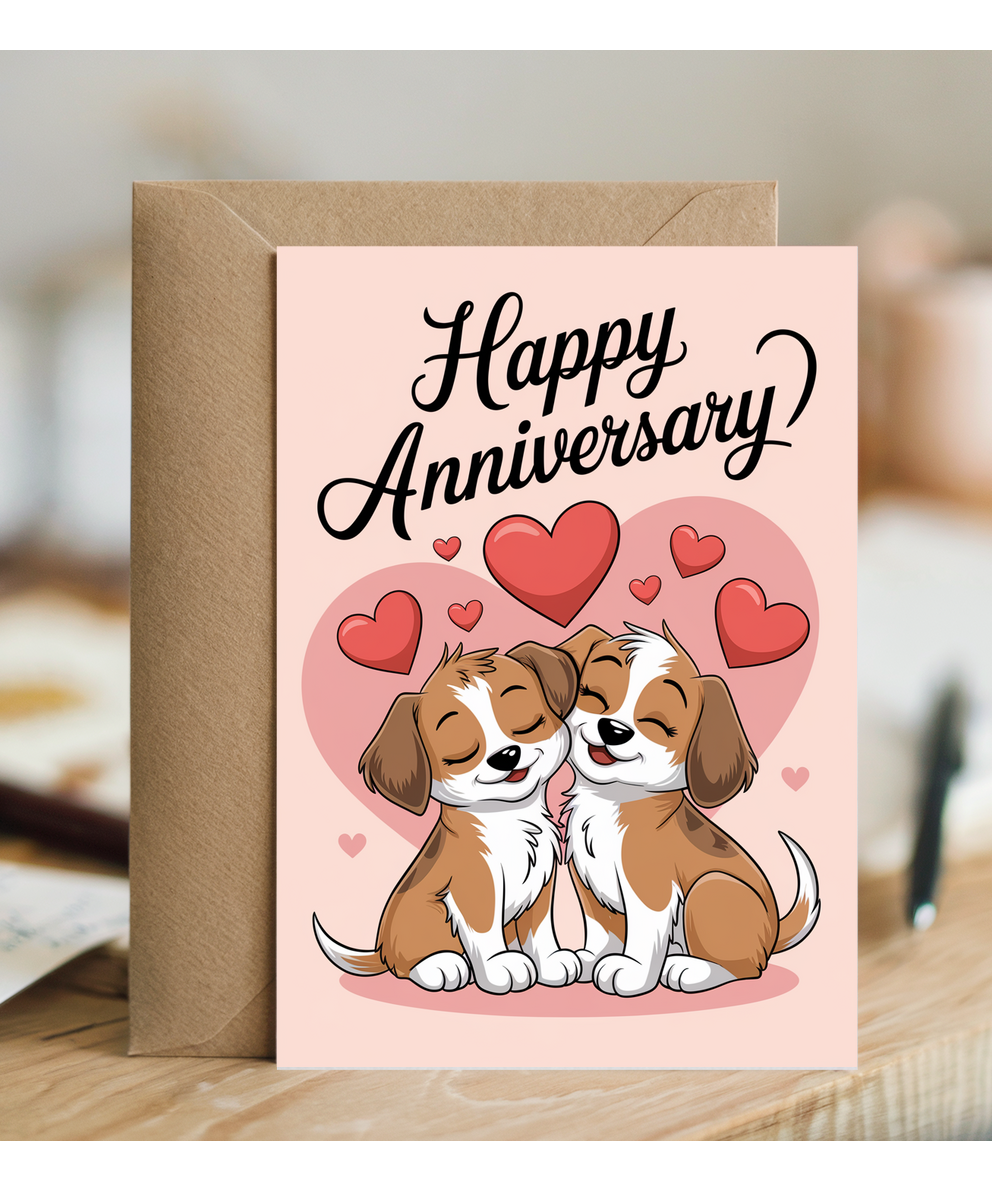 Happy Anniversary - Puppy Couple