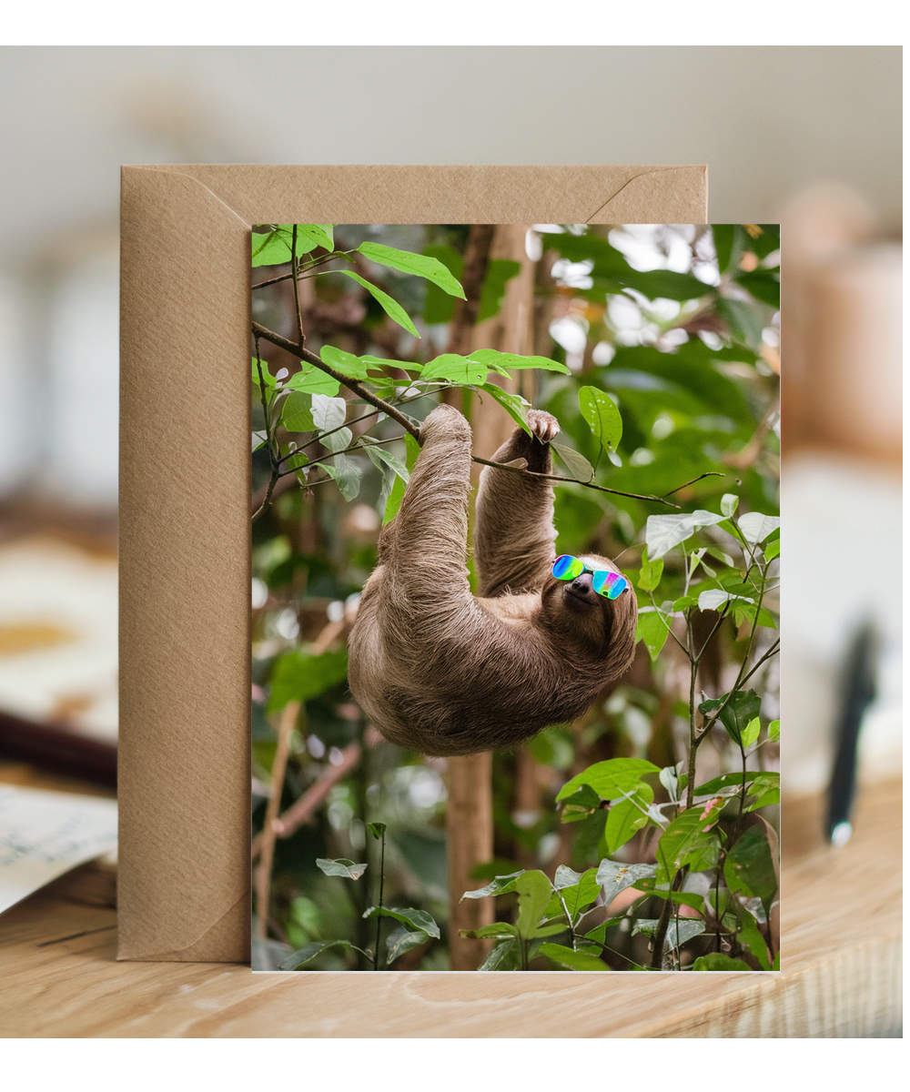 Sloth in Rainbow Shades