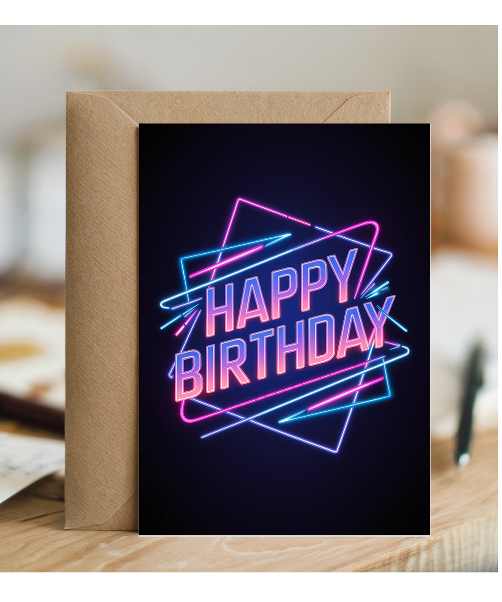 Retro 80s Neon Design