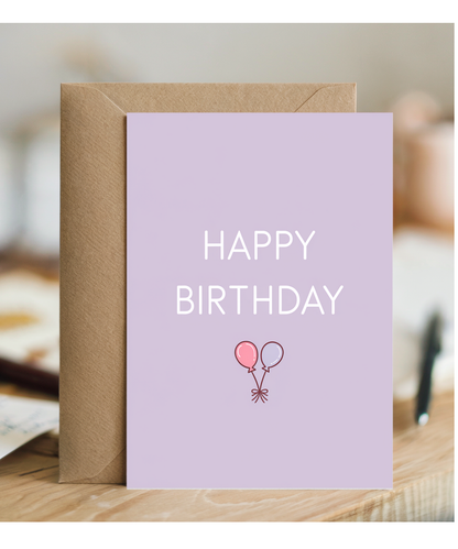 Happy Birthday Card for best friend pastel colour