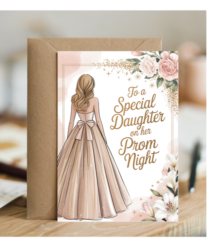 to a special daughter on her prom night champagne gold