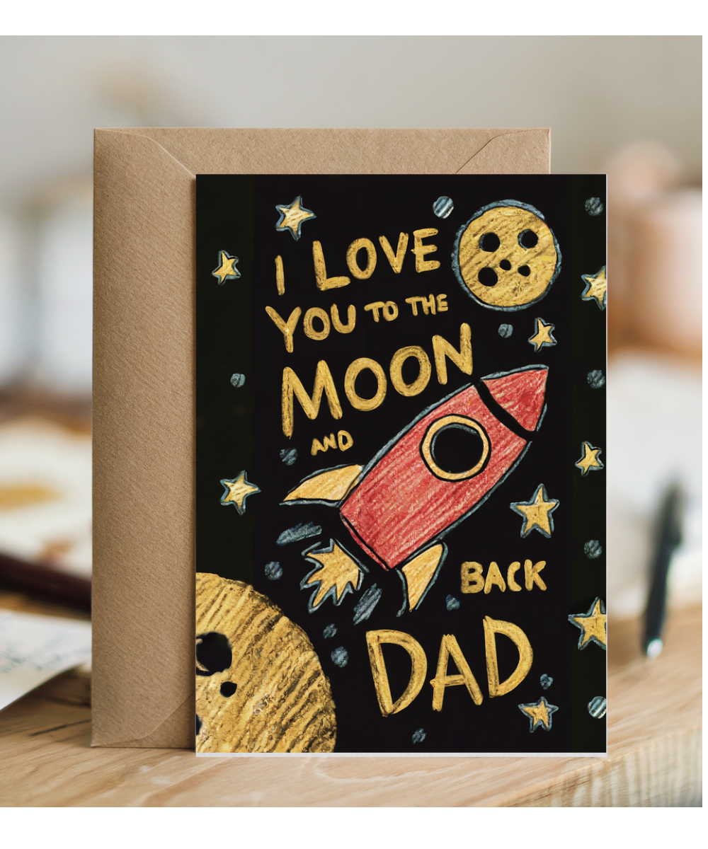 I love you to the moon and back dad