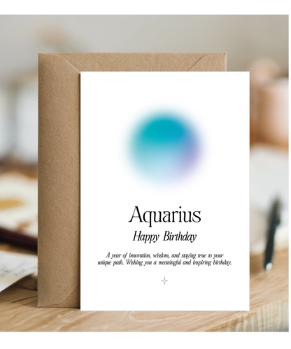 Happy Birthday Aquarius Star Sign