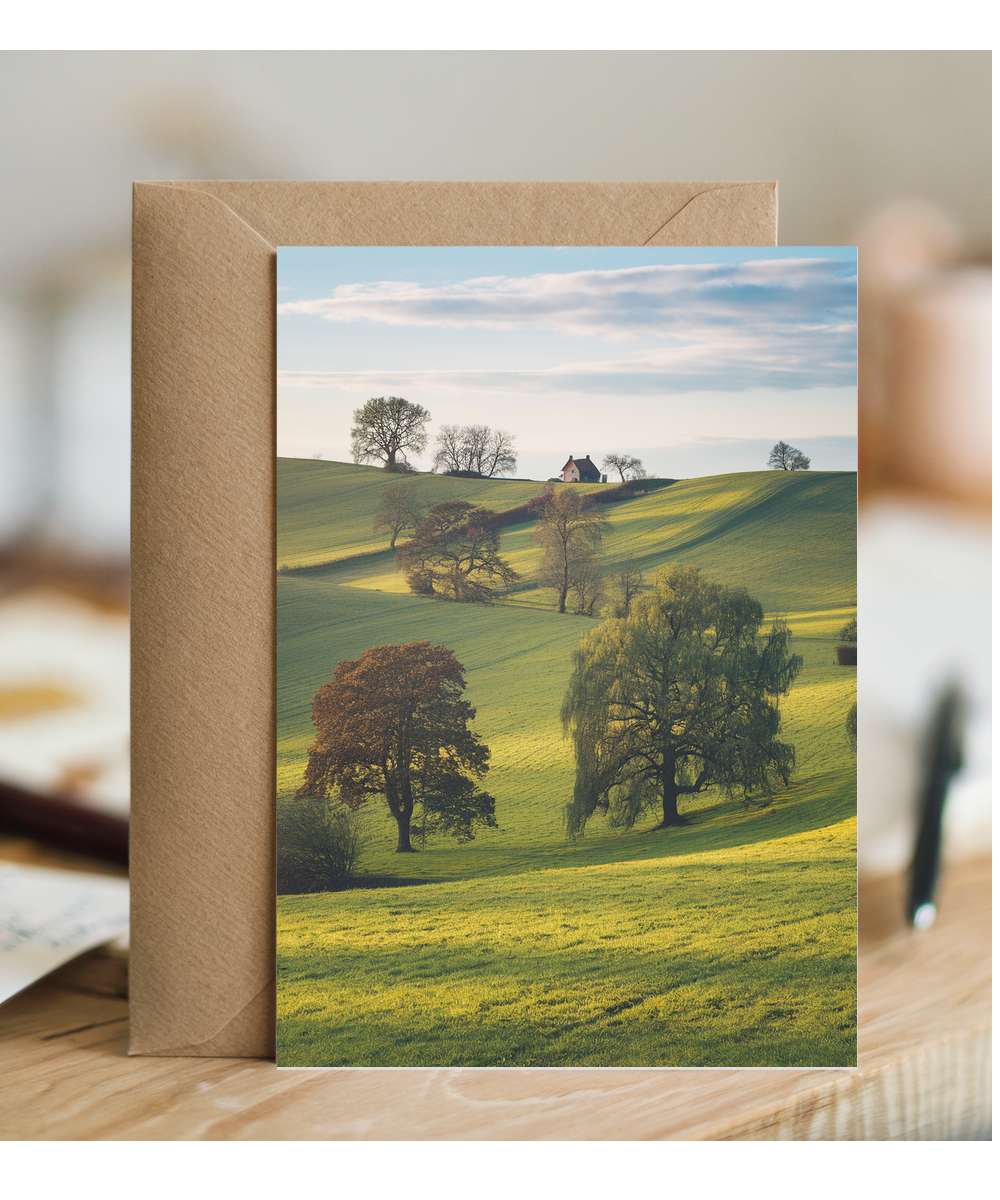 Yorkshire countryside with rolling green hills