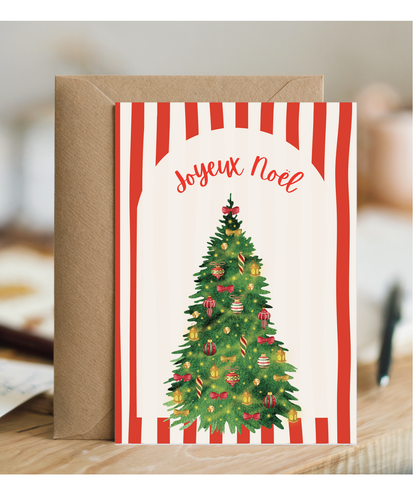 trendy Merry Christmas Joyeux Noël French