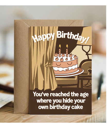 Happy Birthday! You’ve Reached the Age Where You Hide Your Own Birthday Cake