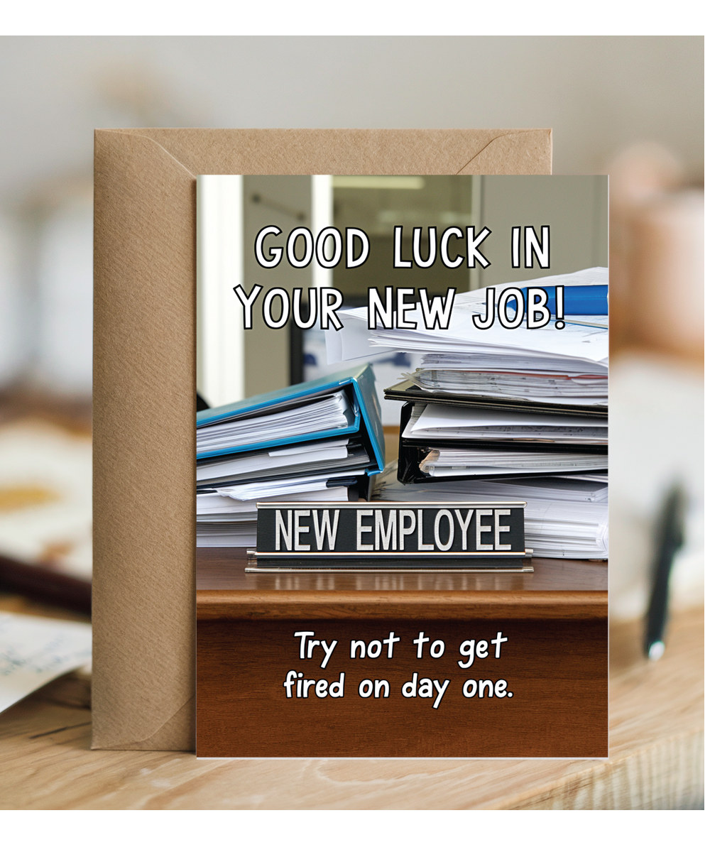 Good luck in your new job