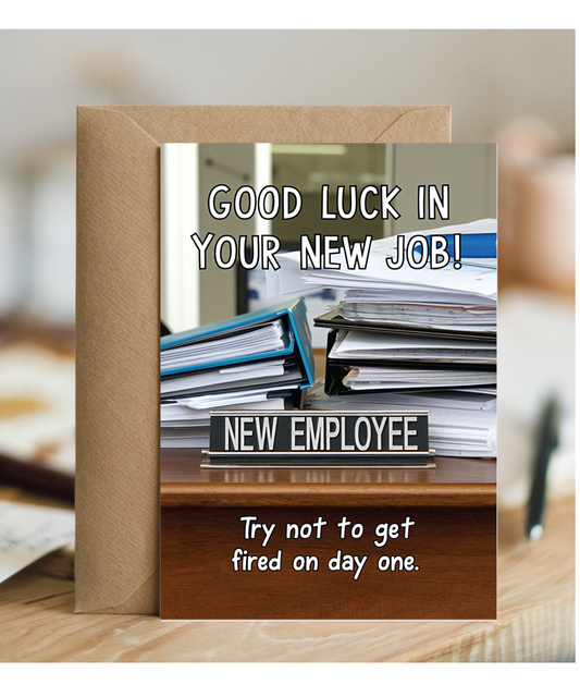 Good luck in your new job