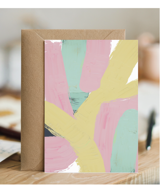 Painted Brush Strokes in Pastel Colors