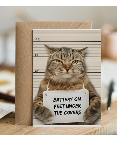 Battery on feet under the covers