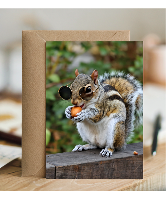 Squirrel in Hipster Glasses