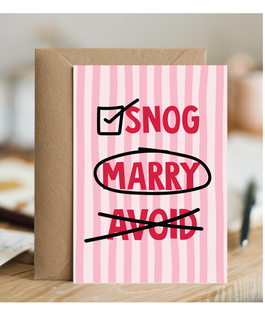 Valentines Snog Marry Avoid